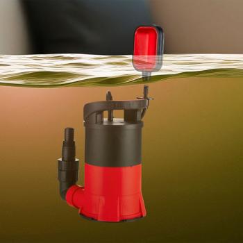 Preview: Potente pompa sommergibile con interruttore a galleggiante (400W), 7m, ideale per acque chiare e sporche, robusta e affidabile