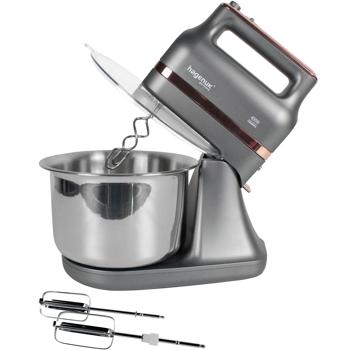 Premium Turbo-Handrührgerät mit 3,5L Edelstahl-Rührschüssel: 400 Watt, Kraftvolles Rühren & Kneten, für Backen & Kochen, leistungsstark & vielseitig