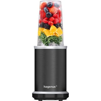 Preview: Effizienter Smoothies Maker mit To-Go Becher, 1000 W, schwarz: Für Smoothies & Shakes zuhause und unterwegs, gesunde Ernährung & Sport