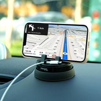 Supporto smartphone per auto Premium 360°, ruotabile. La migliore qualità e stabilità per ogni viaggio - Facile da usare e super resistente