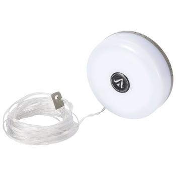 Preview: lampada da campeggio 2in1 e luci fiabesche 10m: batteria ricaricabile, 5 modalità di illuminazione, IPX4 - Un compagno flessibile per l‘esterno per un‘atmosfera perfetta quando si va in campeggio e si fa camping