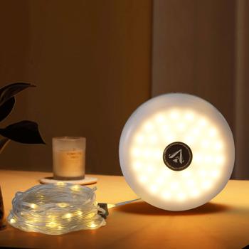 lampada da campeggio 2in1 e luci fiabesche 10m: batteria ricaricabile, 5 modalità di illuminazione, IPX4 - Un compagno flessibile per l‘esterno per un‘atmosfera perfetta quando si va in campeggio e si fa camping