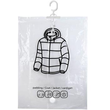 Preview: 4er-Set Vakuum-Beutel mit Kleiderhaken, 67 x 90 cm: Ein effiziente Kleiderhülle für Bettwäsche & Kleidung - Schützen Sie Ihre Textilien