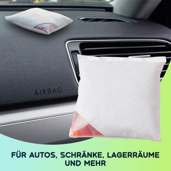 Preview: 3er-Set Wiederverwendbares Auto-Luftentfeuchter-Kissen, 500 g Granulat für 100ml Wasser, gegen beschlagene Scheiben & Feuchtigkeit im Auto