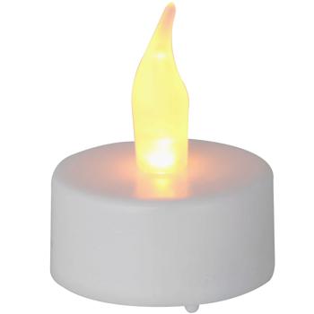 Preview: Bougies chauffe-plat LED Lot de 48 - Scintillement réaliste & Piles incluses - Design Classique Moderne, Ø3.7xH1.9cm - Idéal Décoration Intérieure & Fêtes