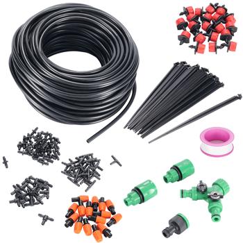 136-tlg Sprinkler Bewässerungs-Set 40m: Zuschneidbar, effizient & wassersparend – Automatische Pflanzenbewasserung fur Garten & Beet