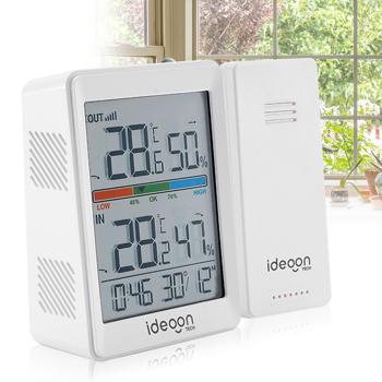 Thermometer und Hygrometer für innen & aussen, inklusive Funk-Aussensensor mit 60m Reichweite - Präzise Messungen für bestes Raumklima