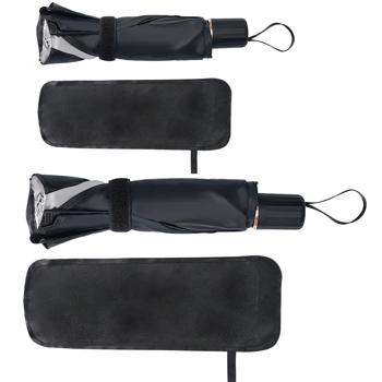 Preview: Pare-soleil isolant pour pare-brise 125 x 65 cm – format parapluie – protection UV50+ – garde l’intérieur de la voiture frais