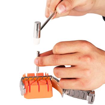 Profi Uhrenarmband-Reparaturset 26-tlg. – Armbandkürzer & Werkzeug Set für den Bandwechsel – Uhrenwerkzeug für zu Hause