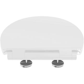 Preview: Extraflacher WC-Sitz mit Absenkautomatik Soft Close, weiss, Slim-Design mit Quick-Release-Funktion für eine einfache Reinigung
