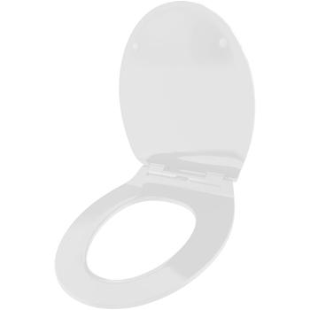 Preview: Extraflacher WC-Sitz mit Absenkautomatik Soft Close, weiss, Slim-Design mit Quick-Release-Funktion für eine einfache Reinigung