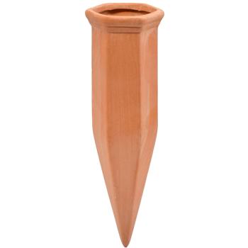 Preview: 4er-Set XL-Giesskegel aus Ton für Flaschen: Automatische Pflanzenbewässerung – Sorgenfrei Urlaub machen & gesunde Pflanzen geniessen