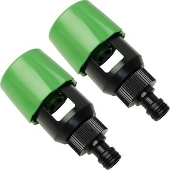 set di 2 adattatori universali per rubinetti: trasforma qualsiasi rubinetto in un raccordo per tubi flessibili per il giardino e la casa, facile da installare, per un‘irrigazione flessibile