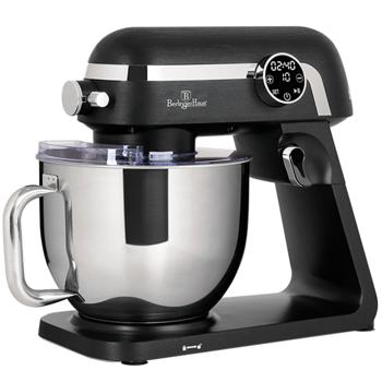 Robot da cucina premium con display a LED, elegante nero opaco, ciotola in acciaio inox da 7 litri, 1800 W - Di alta qualità, moderno e potente, per cuocere, cucinare e altro ancora