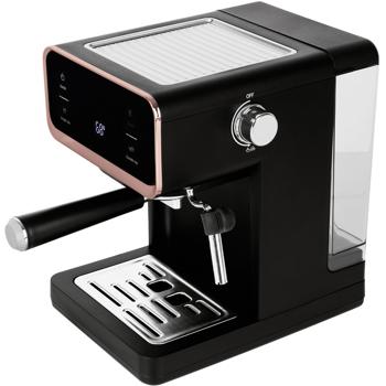 Design 3in1 Siebträger-Espressomaschine: Schwarz-Roségold, 950 Watt, Für Kaffeepulver, Pads & Kapseln, der perfekte Kaffeegenuss