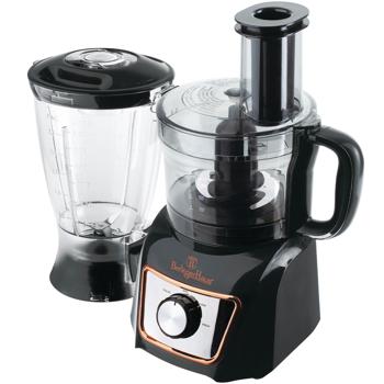 Preview: Kompakt-Küchenmaschine, schwarz-roségold, 500W - Multifunktionsmixer mit Zitruspresse. Leistungsstarker Food-Processor für beste Koch-Ergebnisse
