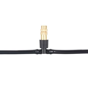 Preview: Set 2 Brumisateur d‘Eau-Tuyau 10m & 10 Buses Métalliques-Système Clic-Rafraîchisseur Terrasse Jardin-Arrosage Plantes & Serres-Débit 50L/h