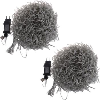 Preview: Set da 2 splendide catene luminose LED a grappolo, 2000 LED bianco caldo, 8 modalità di illuminazione, IP44, 20 m – Ideali per Natale, balcone, giardino, matrimonio e decorazioni