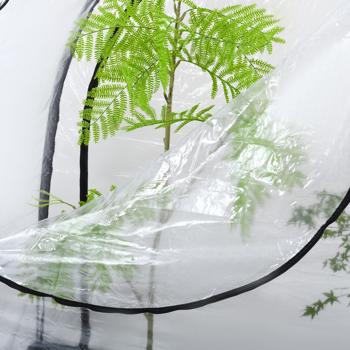 Preview: set di 2 robuste tende da svernamento e da serra in foglio, 175x186x84 cm: protezione delle piante per un raccolto ottimale e una cura senza gelate