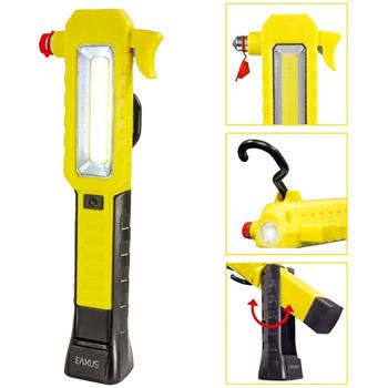 Preview: Torcia multiutensile per auto ProGuard - Martello di emergenza, taglia cinture, gancio, magneti - Potente e salvavita