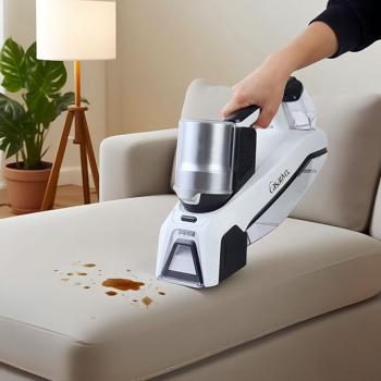 Kabelloser Profi Waschsauger 60W mit Li-Ion-Akku – Leistungsstarker Fleckenentferner für Polster, Textilien, Teppiche, Autositze – Akku-Reiniger Mobil Effizient