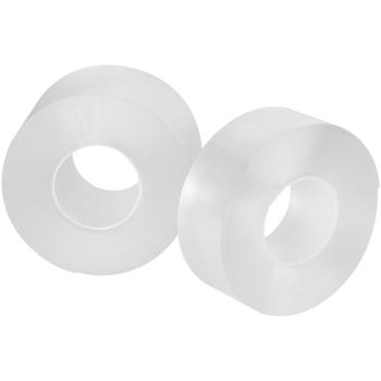 2er-Set Doppelseitiges Nano-Klebeband Transparent (5m x 30mm): Starke 110g/cm² Haltekraft, Wiederverwendbar, spurlos ablösbar
