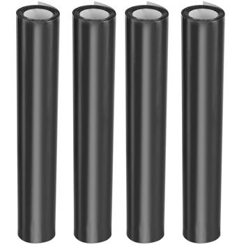 set di 4 pellicole per la privacy grigio opaco, 60 x 200 cm - pellicola autoadesiva per finestre con protezione UV - riduce il calore ed è ideale per finestre, uffici e soggiorni