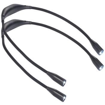 Preview: set di 2 luci da lettura a LED da appendere al collo: Dimmerabile, 3 temperature di colore, batteria ricaricabile - luce a mani libere per la lettura, il lavoro manuale e i viaggi