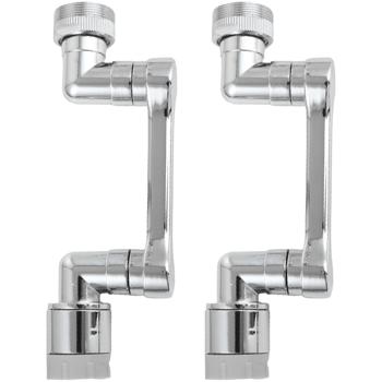 2er-Set 1080° Drehbarer Wasserhahn-Aufsatz: Für Bad & Küche – Ein flexibler Armatur-Sprudler – Spart Wasser & bringt Komfort