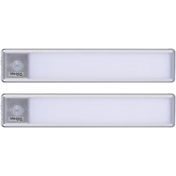 2er-Set Flache Akku LED-Lichtleiste, 20,5cm mit Bewegungssensor: Kabellos, hell & energiesparend – Perfekt für Schrank, Flur & Küche