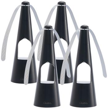 4 répulsifs anti-mouches, 2 pales, éclairage LED, alimentation par piles ou USB