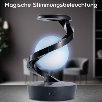 Preview: 2er-Set Schwebende RGB Tischlampe mit Handy Ladeport: Faszinierendes Schweben & kabelloses Laden – Ihr futuristisches Design-Highlight
