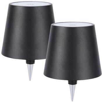 2 abats-jours noirs pour bouteille, lampes LED à intensité variable, 3 températures de couleur – transforment des bouteilles en magnifiques lampes