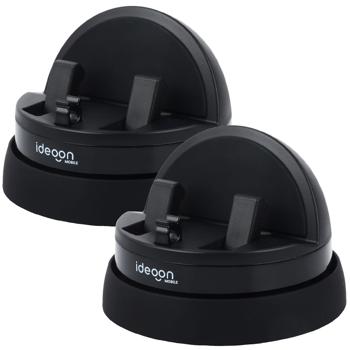 2 supports smartphone premium pour voiture, pivotants à 360° – excellentes qualité et stabilité – utilisation facile et fixation solide