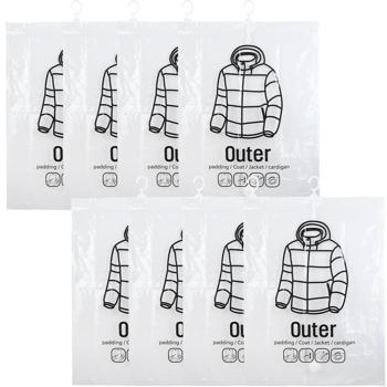 Preview: set di 8 sacchetti sottovuoto con ganci per abiti, 67 x 90 cm: un efficiente sacchetto per indumenti e biancheria da letto - per proteggere i vostri tessuti