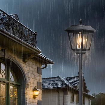 Preview: Lanterna da giardino a LED solare ad alte prestazioni con sensore crepuscolare - dimmerabile e resistente alle intemperie IP44. Per momenti suggestivi in giardino e sul patio