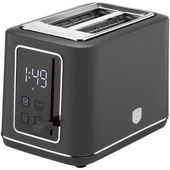Moderner LED Toaster (Matt-Anthrazit) mit 7 präzisen Röststufen: Perfekt gebräunter Toast nach Wunsch, Auftaufunktion, Aufwärmfunktion & Stopptaste