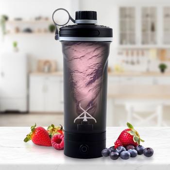 Leistungsstarker Akku-Shaker für Proteinshakes & Smoothies - Tragbar, elektrisch, USB-C aufladbar, klumpenfrei mixen - Ideal für Sport und Fitness 