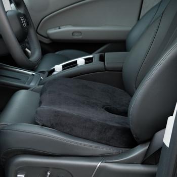 Preview: Comodo cuscino per sedile in memory foam con gel rinfrescante & rivestimento antiscivolo, 44 x 35 x 8 cm - per lunghi viaggi & giornate di lavoro in home office o in ufficio