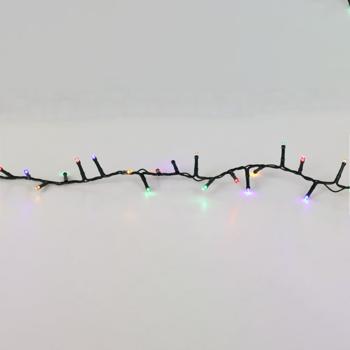 Preview: Helle Solar Lichterkette mit 480 mehrfarbigen LEDs, 21m & 40 Stunden Leuchtdauer, USB-Aufladung, 13 Funktionen, inkl. Fernbedienung - für Innen & Aussen