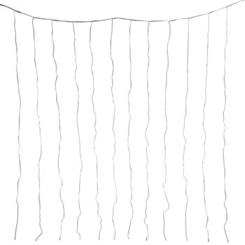 Preview: Tenda luminosa RGB multicolore a 144 LED con telecomando, ideale per interni ed esterni - catena luminosa d‘atmosfera per feste e decorazioni