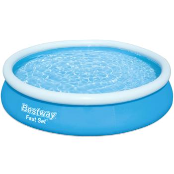 Piscina XL con pompa a filtro, Ø 3,66 m x 76 cm - una grande piscina da giardino per un divertimento senza freni e un rinfresco perfetto 