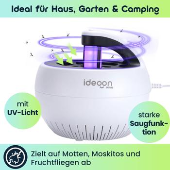 Preview: 2er-Set Insektenfänger UV-Licht & Luftstrom USB (5W): Mückenfalle, geräuschlos & chemiefrei – Für ruhige Nachte & insektenfreie Räume