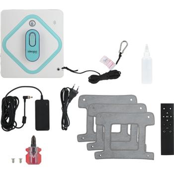 Preview: Robot lavavetri AI smart: robot per la pulizia dei vetri da 3000 Pa con controllo via app, telecomando e corda di sicurezza per finestre pulite senza aloni