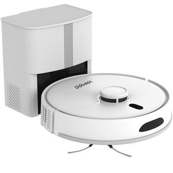 Preview: Robot aspirapolvere-lavapavimenti 6000 Pa con funzione di lavaggio 2-in-1, batteria agli ioni di litio, navigazione laser - aspirapolvere lavapavimenti Wi-Fi per smart home