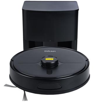 Preview: Robot aspira-lava definitivo 6.000 Pa con funzione di lavaggio 2-in-1, nero - batteria Li-ion, navigazione laser - lavapavimenti Wi‑Fi per smart home