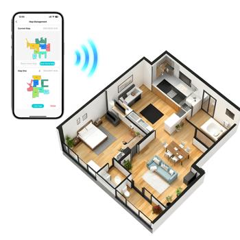 Preview: Robot aspira-lava definitivo 6.000 Pa con funzione di lavaggio 2-in-1, nero - batteria Li-ion, navigazione laser - lavapavimenti Wi‑Fi per smart home