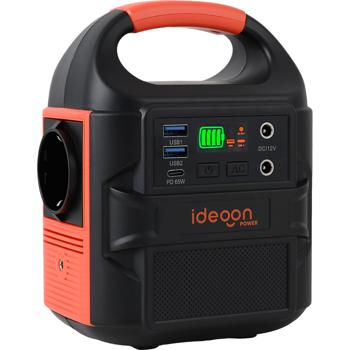 Preview: Power station compatta 88,8 Wh, generatore solare con presa 230V, 100W, USB-C PD65W, 12V DC, display LED e luce da 500 lm per campeggio e emergenze