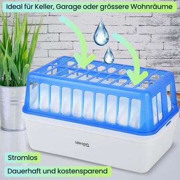 Preview: Ultimativer Raumentfeuchter: Leistungsstarker Luftentfeuchter gegen Schimmel & muffige Gerüche, 1,2 kg Granulat - 2,5 l, Stromlos