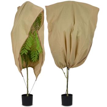 Preview: Copripiante di alta qualità, set da 2, 100x80 cm &ndash; cappucci antigelo traspiranti per piante, arbusti e vasi, riutilizzabili e resistenti alle intemperie
